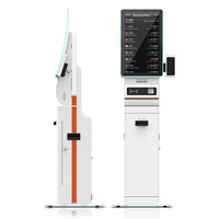 Kiosque tactile sur pied Usingwin pour l'enregistrement en hôtel, le paiement de factures, la gestion des espèces et des pièces, machine en libre-service avec SDK