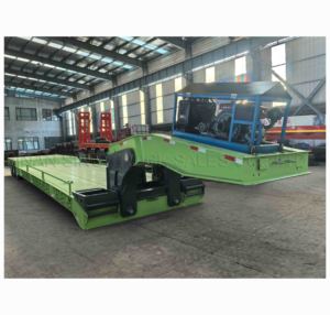 Máy móc hạng nặng Giao thông vận tải <span class=keywords><strong>Trailer</strong></span> 65ton thấp <span class=keywords><strong>loader</strong></span> với có thể tháo rời cổ ngỗng và Extendable boong - Product Image 1