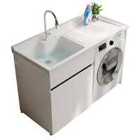 Personnalisable Nid D'abeille En Aluminium Intégré Balcon Cabinet Lavabo Lavabo Compagnon Planche À Laver Vanité Salle De Bains