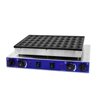 Mesin Wafel Elektrik, Mesin Pembuat Makanan Ringan Renyah, Anti Lengket, Dilapisi 50 Lubang, Mesin Pancake Komersial, Mesin Wafel Elektrik