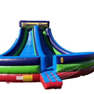 Glissière d'eau gonflable de qualité commerciale avec le <span class=keywords><strong>château</strong></span> gonflable de pente glissante d'enfants et d'adultes de piscine - Product Image 1