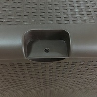 Boîte de rangement en rotin, Style coréen, capacité de 450l, 118gal
