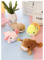 Série d'animaux marins adorables : Peluches raie manta, peluches requin et salamandre, sacs à dos, porte-monnaie, animaux en peluche, porte-clés
