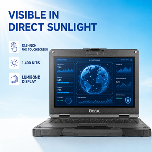 แล็ปท็อป Getac B360 แข็งแกร่งทนทาน ขนาด 13.3 นิ้ว หน้าจอสัมผัส FHD ความสว่าง 1400 Nits ซีพียู Intel Core i5 รุ่นที่ 12 แรม 16GB SSD 256GB ระบบปฏิบัติการ Windows 11 Pro ทนทานสำหรับงานหนัก - Product Image 2