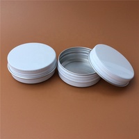 1 oz 30ml 30g blanc rond crème pour le visage baume à lèvres pot de stockage en aluminium pot conteneur boîte en fer blanc avec couvercle à vis