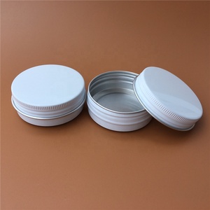 1 Oz 30Ml 30G Trắng Vòng Mặt Kem Lip Balm Lưu Trữ Nhôm Jar Nồi Container Hộp Thiếc Với Vít Top Nắp - Product Image 2
