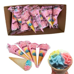 Cono de Helado Crujiente con Huevo al por Mayor con Caramelo de Malvavisco de Cuatro Colores - Product Image 1