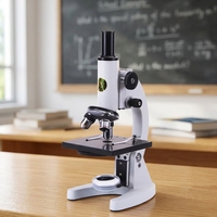XSP-02 40X-640X Hot Sales Mini Kids Beginner Educational Monocular Biological Microscope Toy Microscopes for School
