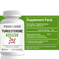 Complément alimentaire pour la croissance musculaire naturelle des adultes, la récupération et la force physique, augmentation de la masse musculaire, capsules de Turkesterone 500 mg (90 capsules)