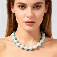 Collier de perles pour femmes, collier ras du cou en perles colorées, collier de plage surfer fait à la main, bijoux tendance, cadeau pour femmes