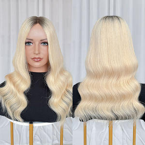Ready to Ship Glueless <b>Wigs</b> Light Blonde Virgin Human Hair <b>Wigs</b> 5x5 Mono Top Human Hair <b>Wigs</b> for Women Hair Loss - Product Image 1