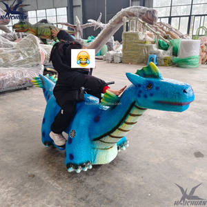 Dinosauri Cavalcabili Ricaricabili Elettrici Animatronici Giocattoli Dinosauro Scooter con Luci e Timer per Bambini - Product Image 5