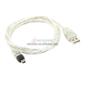 4P6 USB ไฟร์ไวร์ Ieee1394 <span class=keywords><strong>DV</strong></span> ขนาด46ถึง6สายสำหรับเก็บรวบรวมข้อมูลกล้องวิดีโอ - Product Image 5