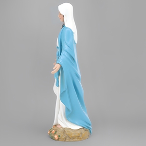 Produits en stock, vente en gros d'usine, statues religieuses catholiques, couronne vintage en résine pour statue de la Vierge Marie, résine miraculeuse - Product Image 5