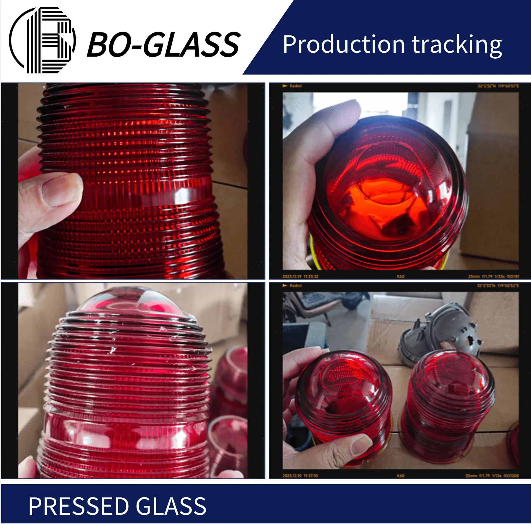 Lieferant benutzerdefinierte Größe Farbe Borosilikat hohe Qualität Form gepresst Lampe Schatten Glas Explosionssicherheit Licht