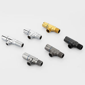 Valvola Angolare Universale per Acqua Calda e Fredda, in Ottone Cromato Argento, con Guarnizione FKM, PN10, Antipercolazione, Antiesplosione, Grande Flusso - Product Image 3