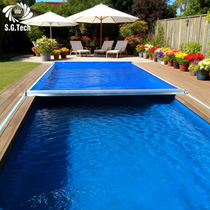 Cubierta para Piscina <span class=keywords><strong>Solar</strong></span> de PVC Modelo Water Crown SG, Manta Rectangular Resistente para Piscinas Enterradas, Retención de Calor, Reduce la Evaporación - Product Image 1