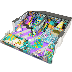 Parque Infantil Interior Playpedia con Pared de Escalada, Piscina de Pelotas de Espuma, Tobogán Diverso, Capacidad para 50-100 Niños - Product Image 3