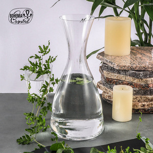 Bohemia Crystal Carafe 1.5L Clear Glass Water Pitcher For Home Decor - Product Image 1