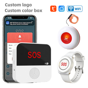 Système d'appel d'urgence intelligent Daytech Tuya pour aidants, boutons d'appel, téléavertisseurs et alarmes personnelles pour personnes <span class=keywords><strong>âgée</strong></span>s et patients - Product Image 1