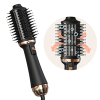 Usine En Gros Une Étape Sèche-Cheveux Brosse Volume D'air Chaud Brosse Sèche-Cheveux Peigne Ionique soins Brosse À Cheveux