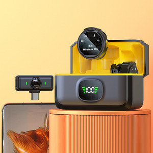Micrófono Lavalier inalámbrico de gran capacidad 2,4G, nuevo botón, estuche de carga, batería de larga duración, reducción de ruido, magnético Invisible - Product Image 6
