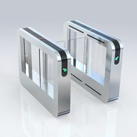 Barrera Abatible de Acero Inoxidable 304 con Motor sin Escobillas, Control de Acceso por RFID, Código QR y Reconocimiento Facial para Oficina, OEM, ODM, CE, Altura 35
