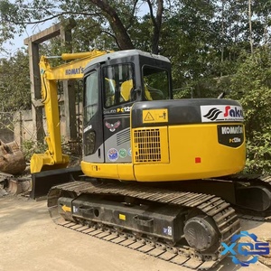 Excavatrice sur chenilles d'occasion Komatsu PC128US, faible nombre d'heures, Japon, 12T, avec PLC, boîte de vitesses, moteur et pompe - Product Image 1