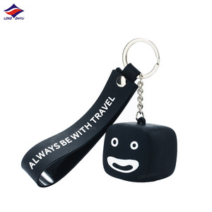 Longzhiyu personalizado lindo pequeño Tigre PVC llavero 3D Anime dibujos animados llavero fábrica al por mayor llavero con correa <span class=keywords><strong>de</strong></span> logotipo - Product Image 5