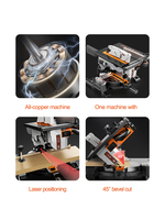 Nouvelle scie à table multifonctionnelle pour le travail du bois, scie sans poussière pour la maison, machine à découper le bois massif, le composite et le stratifié
