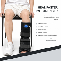 Botte de marche médicale pour adulte à prix réduit, avec sangle réglable, revêtement en daim, absorption des chocs, pour fracture de la cheville, type Airliner Walker