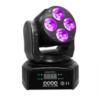 STSLITE LED MINI MOVING HEAD WASH LIGHT RGBWAUV IP33 DMX512 Ra80 Dimmable 7 PCS 10W pour MARIAGES, CONCERTS & ÉVÉNEMENTS EN DIRECT