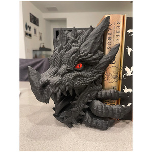 Dragon Bookend Resin Sculptural Bookends Irregular Shape Adult Home <b>Decor</b> Gift Birthday - Product Image 3