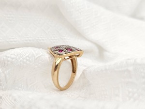 925 Sterling Silver Pave Diamond Hip Hop Engagement <b>Ring</b> with Natural Moissanite IGI Certified for Women - Product Image 5