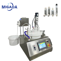Machine de remplissage et de bouchage semi-automatique pour flacons roll-on de parfum et huiles essentielles de 10 ml avec bouchon à vis