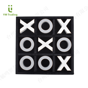 Truyền thống chiến lược naughts và vượt qua Hội Đồng Quản trị trò chơi bằng gỗ Tic Tac Toe Set - Product Image 2