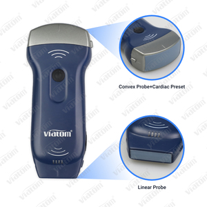 Sonda de ultrasonido Doppler inalámbrica Viatom de mano sin retraso y retraso 128 Elelments escáner de ultrasonido portátil médico