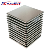 Plaque magnétique en époxy de compression désossée, bloc de carte magnétique rectangulaire et solide de grade 13, souvenir et plaque blanc