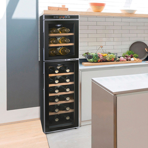 Bacchus Hộ Gia Đình 18 Chai Nhiệt Điện Nhỏ Làm Mát Rượu Gỗ Kệ Gỗ Khu Vực Kép Rượu Hầm Tủ Lạnh - Product Image 4