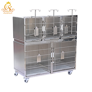 Eur Pet Instrument vétérinaire de qualité supérieure <span class=keywords><strong>Cage</strong></span> vétérinaire à 5 portes avec Cages vétérinaires en acier inoxydable - Product Image 2