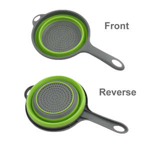 Cuillère <span class=keywords><strong>passoire</strong></span> en silicone de qualité alimentaire, forme <span class=keywords><strong>ronde</strong></span>, égouttoir plat, <span class=keywords><strong>passoire</strong></span> et égouttoir - Product Image 4