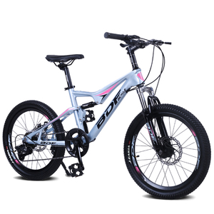 Directo de fábrica, <span class=keywords><strong>bicicleta</strong></span> de <span class=keywords><strong>montaña</strong></span> para niños de <span class=keywords><strong>doble</strong></span> suspensión de 7 velocidades con freno de disco, pedal ordinario, horquilla de acero, tienda china a granel - Product Image 2
