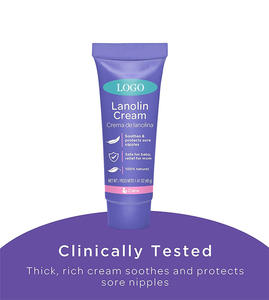 Venta al por mayor calmante bálsamo para pezones de lanolina seguro para mamás lactantes crema Natural para pezones para amamantar púrpura 50ml - Product Image 3