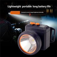 Lampe frontale LED super lumineuse à longue portée, réglable, rechargeable, IP65, ABS K03, éclairage de camping en plein air, pêche de nuit