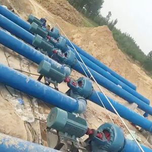 Pompe à eau agricole horizontale à haut débit, moteur électrique centrifuge, pompe d'irrigation agricole à flux mixte de 2,8 pouces - Product Image 6