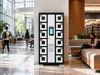 Casillero de Carga para Teléfonos Inteligentes con 12 Compartimentos, Gabinete de Almacenamiento Seguro para Carga de Celulares con Pantalla Táctil para Escuelas y Bibliotecas