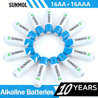 Pile alcaline 1,5 V AA AAA jetable haute performance à tension stable pour télécommande et lampe torche, vente en gros OEM