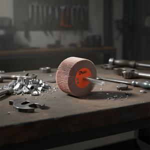 Roue à lamelles abrasives Ttake 20x5 mm, tige de 3 mm, grain 60, pour le meulage des métaux - Product Image 3