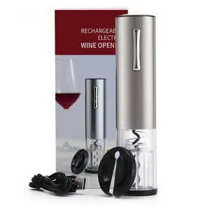 In Stock Wine Gift Set Beauty USB Rechargeable Electric Wine Bottle Opener Set With Foil Cutter