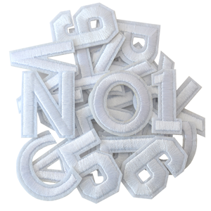 Wholesale Custom <b>Iron</b>-<b>On</b> Lace Embroidered Alphabet Letter Patches <b>Name</b> Letters for Hats & T-Shirts Eco-Friendly DIY - Product Image 1